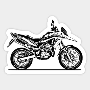 XRE300 Motorcycle Sketch Art Sticker